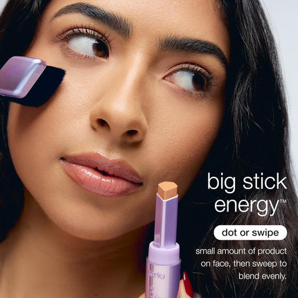 tarte shape tape blur concealer stick brush – Seamless Effortless Application for Concealer to Cover Dark Circles & Discoloration with Blendable Spot Coverage for Makeup, Vegan & Cruelty-Free