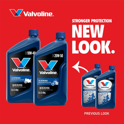 Valvoline 4-Stroke Motorcycle 10W-40 Motor Oil 1 Quart