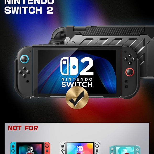 Case for Nintendo Switch 2 2025, [Military-Grade Protection] [Magnetic Joy Con Controllers Friendly] - photo 2