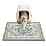 24"x15" Cat Litter Mat Non-Slip Washable Litter Box Mat