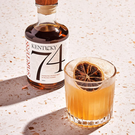 Kentucky 74 Non-Alcoholic Bourbon Whiskey, Award-Winning Alcohol-Free Spirit for Cocktails, 700ml Bottle