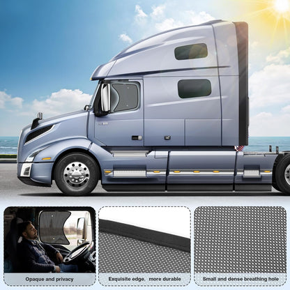 2-Piece Mesh Side Window Shades for Semi and Heavy Duty Trucks - photo 3