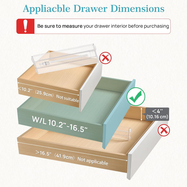 12-Pack 4-Inch Drawer Dividers for Clothes and Home