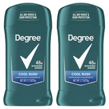 Men Original Antiperspirant Deodorant Cool Rush Twin Pack 48-Hour Sweat & Odor Protection Antiperspirant For Men 2.7 oz