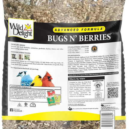 Wild Delight Advanced Formula Bugs N Berries Wild Bird Food 4.5 lbs