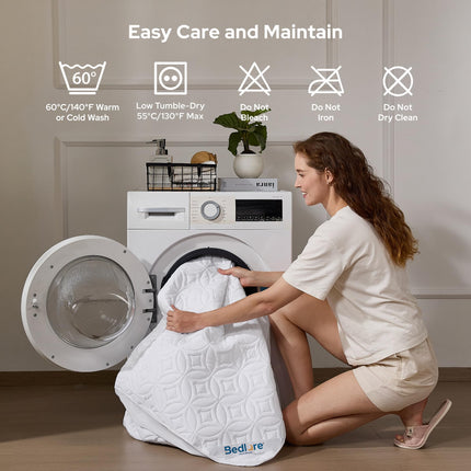 Waterproof Mattress Protector, Queen Size Mattress Pad Noiseless - photo 6