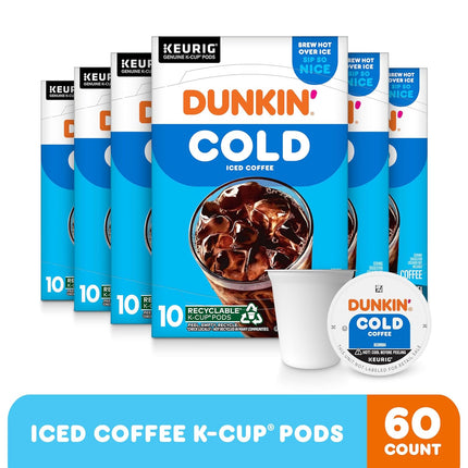 Dunkin' Cold Coffee, 60 Keurig K-Cup Pods