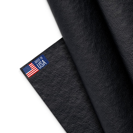 Tela de vinilo marino, tapicería de cuero sintético, exterior para bote y automotriz, DIY y manualidades pleather - corte individual de 1 yarda 36"x54" (negro)