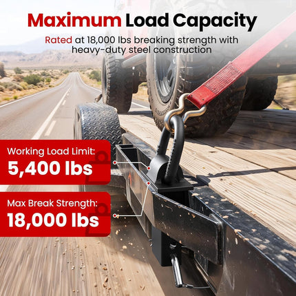 Stake Pocket D Ring, 18000lbs D Rings Heavy Duty Stake Pocket Tie Down for Trailers and Flatbeds Trucks, Removable Trailer Tractor Tie Down Accessories Anchor for Flatbed Cargo Trucks, 6 Pack