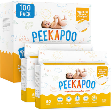 The Original Disposable Baby Changing Pad Liners – 50 Pack
