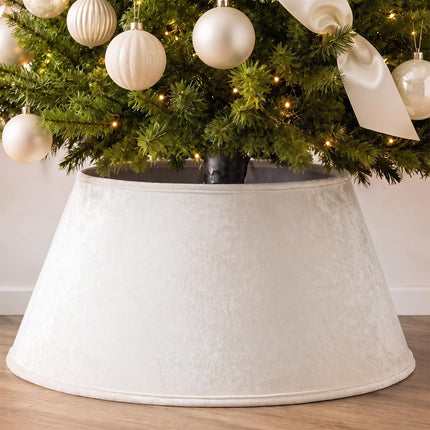 Navy Blue Velvet Christmas Tree Collar 24‘’ Tree Base Cover