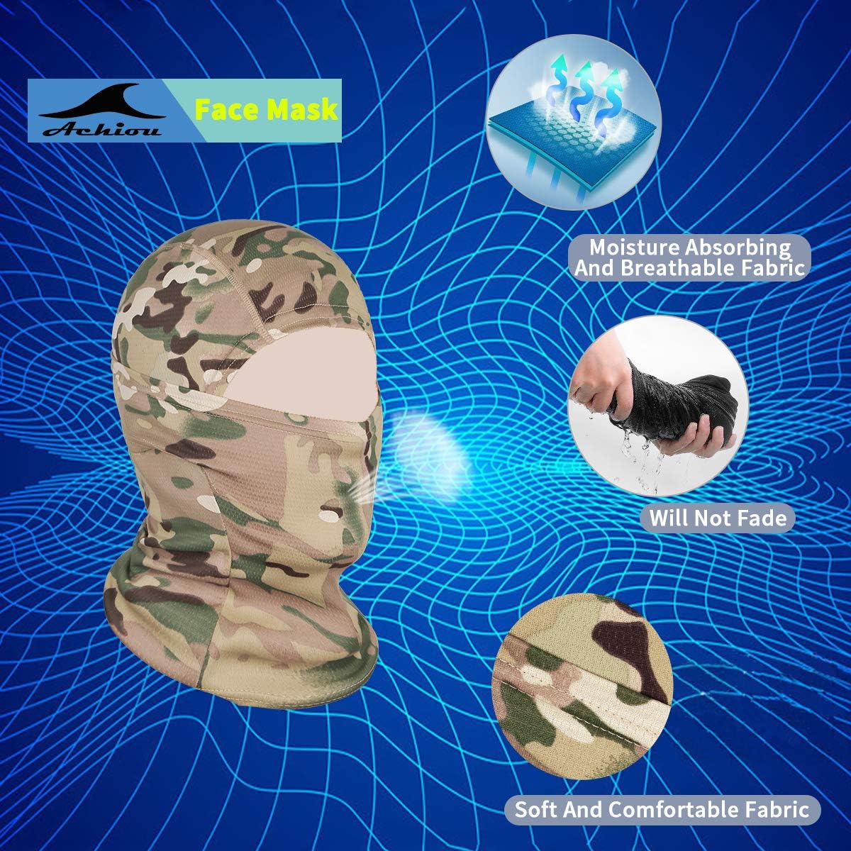 Lightweight Balaclava Face Cover UV Protector for Men and Women - photo 2