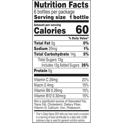 V8 Splash Berry Blend Flavored Beverage, 12 fl oz Bottle (6 Pack)