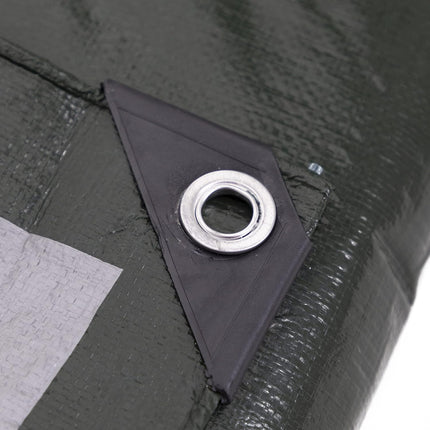 Kotap 12 x 14 Ft. Heavy-Duty Protection/Coverage Tarp, 8-mil, Reversible, Multi-Use, Waterproof, Green-Silver, (TGS-1214)