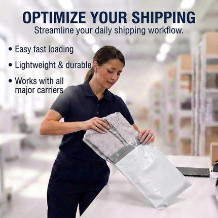 Shipping Bags 10" x 13" (100-Pack) White - Heavy Duty Self-Adhesive Envelope Poly Mailers for Packing, Secure Shipping, & Small Business Mailing