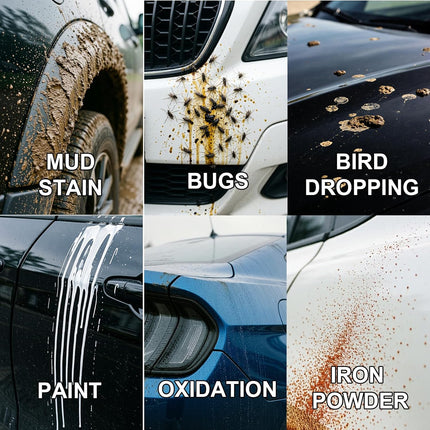 CACHIL 3 Pcs Clay Towel - Auto Detailing Clay bar Towel - Decontaminate Paint and Glass for Smoth Washing - Improve Wax and Sealant Bonding, Enhance Gloss and Color Depth - 12" x 12"（Black）