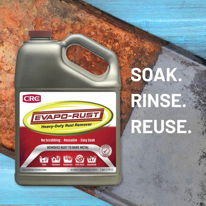 Heavy Duty Rust Remover – 128 oz. for Metal Parts, Tools, Cookware & Antiques - photo 5