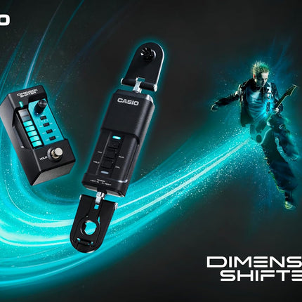 Casio Dimension Shifter - Dimension Shifter Strap-Based Expression Controller – Wireless Guitar Strap Effect Controller with Bluetooth, Expression & Footswitch Modes