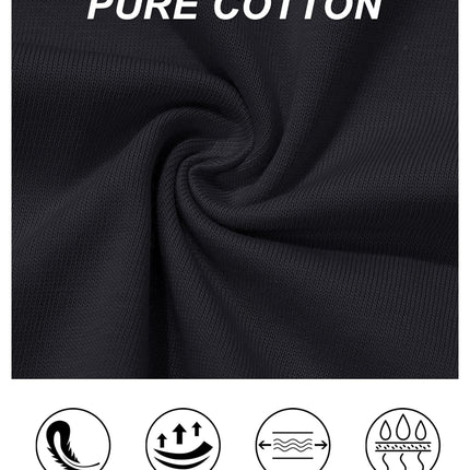 Women's T Shirts Cotton Short Sleeve Shirts Crew-Neck Summer Tops Classic-Fit Tees Breathable Casual Clothes