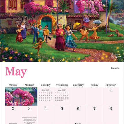 Disney Dreams Collection by Thomas Kinkade Studios 2027 Wall Calendar