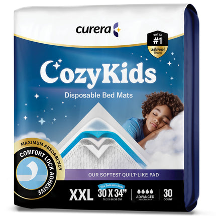 Disposable Bedwetting Bed Pads for Kids 30”x 34” [30-Pack]