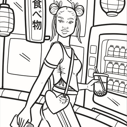 Coloring with Coco: Passport to Paradise: Relaxing Bold and Easy Coloring Book for Adults and Teens