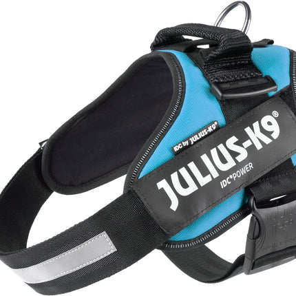 Julius-K9, 16IDC-AM-1, IDC Powerharness, Dog Harness, Size: 1, Aquamarine