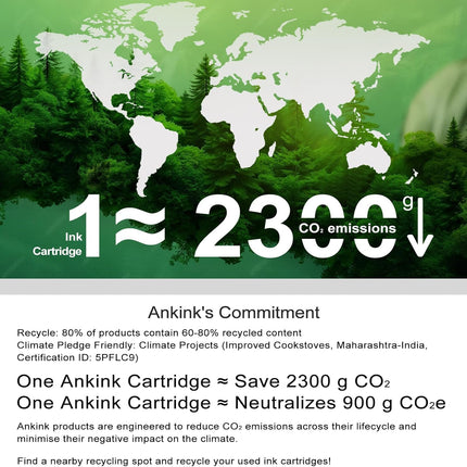 Ankink 923e 923XL Ink Cartridges Combo Pack Replacement for HP 923 XL Compatible for Printers Officejet Pro 8120 8120e 8125e 8130e 8135e 8138e 8139e Black Color(Cyan Yellow Magenta) 4 Pack
