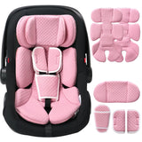 Pink Reversible Infant Car Seat Insert with Adjustable Head Support