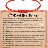 Red Bracelet for Women, Red String Bracelet for Protection as Girl Easter Basket Stuffers, Matching Jewelry for Couple, Christian Mens Good Luck Gifts Kabbalah Baby Braclets for Infant Kids