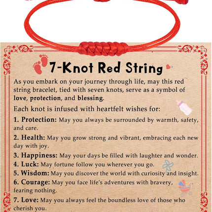 DAYANEY Red Bracelet for Women, Red String Bracelet for Protection as Girl Easter Basket Stuffers, Matching Jewelry for Couple, Christian Mens Good Luck Gifts Kabbalah Baby Braclets for Infant Kids
