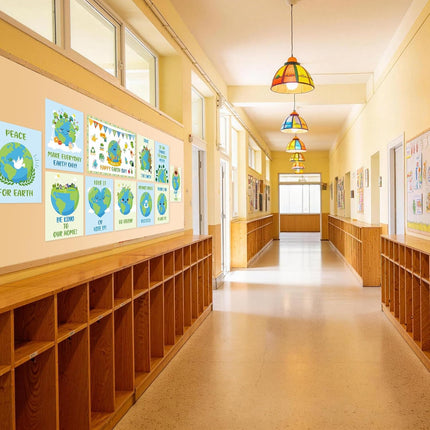 ysapualp 12Pcs Earth Day Posters, Earth Day Decorations for Classroom School Library Bedroom,Happy Earth Day Banner 8x10 Inch