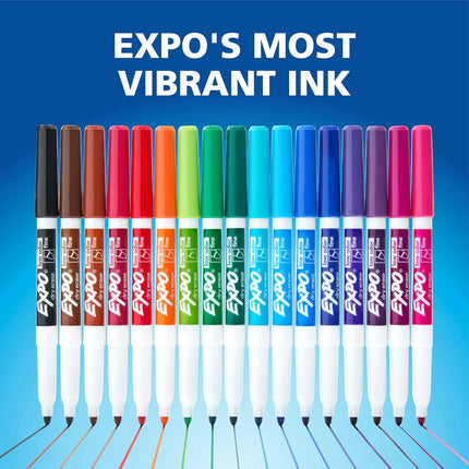 EXPO Dry Erase Markers, Low Odor Ink, Black, Fine Tip, 40 Count - Whiteboard, Calendar, Organization, Essential Supplies for Office, School, Classroom, Teachers