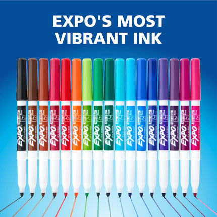 Dry Erase Markers, Low Odor Ink, Black, Fine Tip, 12 Count - Whiteboard, Calendar, Organization, Supplies for Office, School, Classroom, Teachers