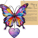 Butterfly Mom Memorial Acrylic Suncatcher Ornament