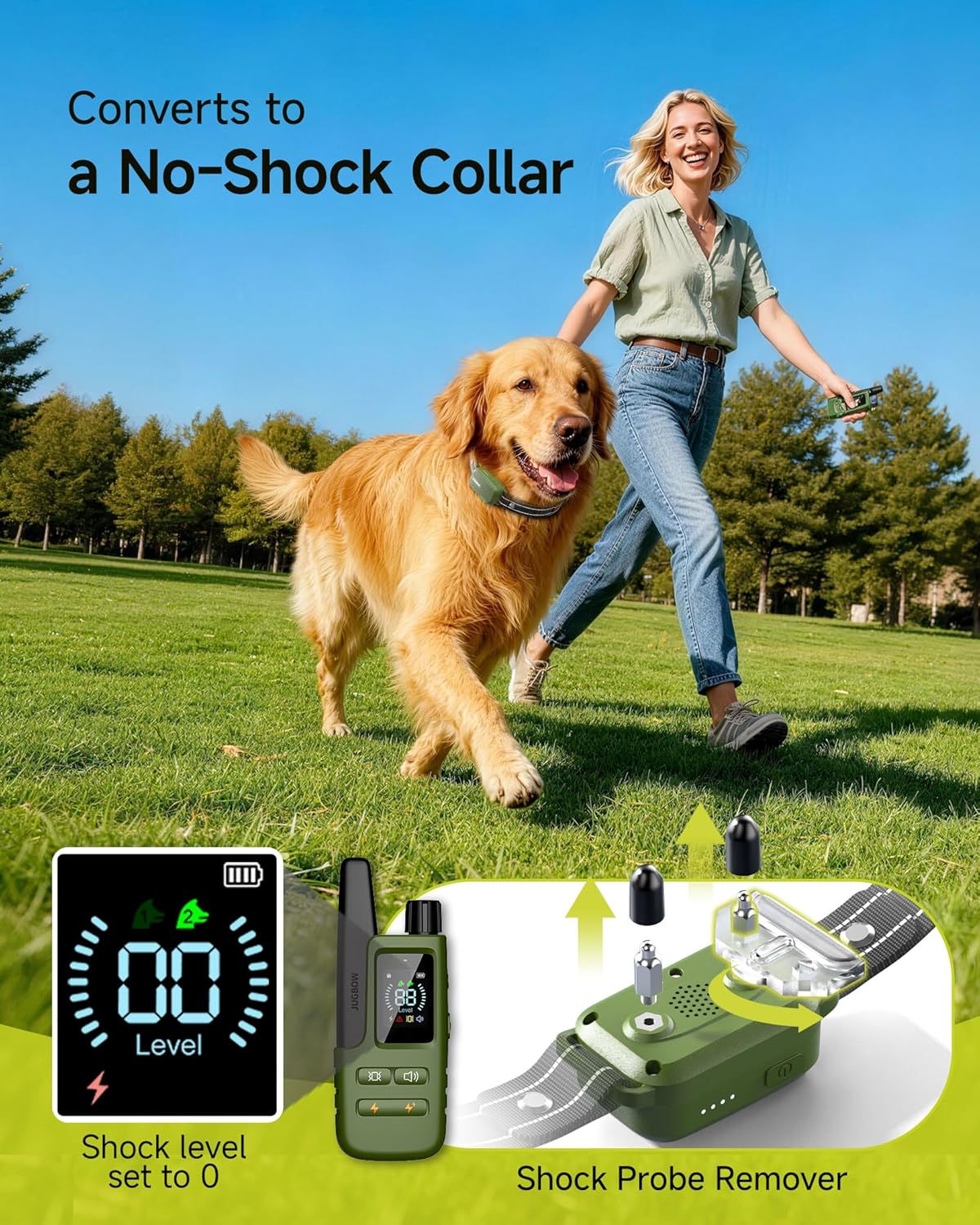 Shock Collar for 2 Dogs, 10-120 lbs, 4200 ft Remote Training Collar - photo 4