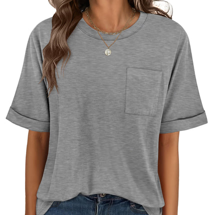 Blusas de mujer de manga corta, camisetas oversize