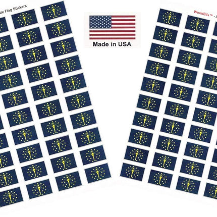 100 Japan Flag Stickers, Two Sheets of 50, 1.5" x 1" Made in America Self Adhesive Country Flag Scrapbook Stickers, Two Sheets of 50, 100 Sticker Decal Flags