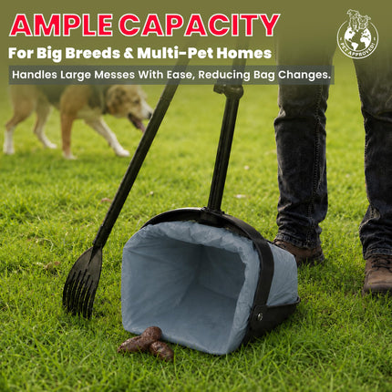 Heavy Dootie Bags with EZ Tie Handles. Clean and Convenient for Pet Dog Poop, Cat Litter. Multi-Use. Great for Swivel Bin and Scoopers. Made with Cornstarch. Strong, Leakproof and Very Large