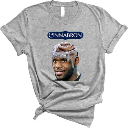 Cinnabron Meme T Shirt Funny Basketball Humor Graphic Tee Viral Sports Parody Shirt