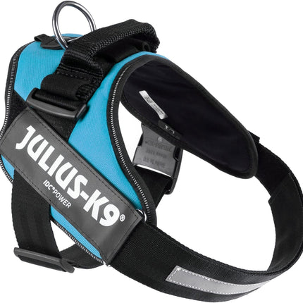 Julius-K9, 16IDC-AM-1, IDC Powerharness, Dog Harness, Size: 1, Aquamarine