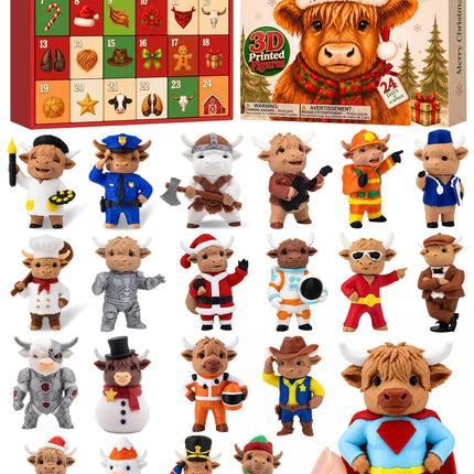 Capybara Advent Calendar 2026 for Boys Girls 3D Printed Animal Toys Gifts