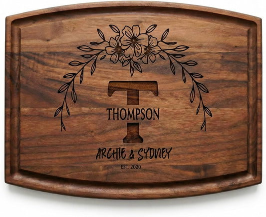 Personalized Cutting Board | Custom Engraved Wood Charcuterie Board for Wedding, Anniversary & Housewarming | Gift for