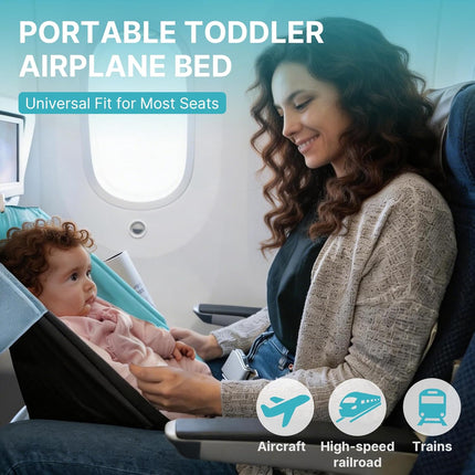 Toddler Airplane Bed, 1-12 Months Old Baby Travel Essentials for Flying, Portable Baby Airplane Bed for Flight, Suitable for Airplanes ﻿ | toddler airplane bed