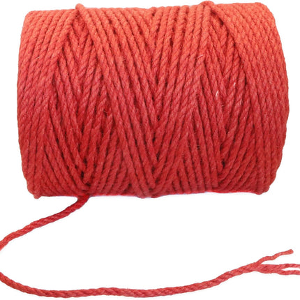 4mm x300 Ft. Pastel Pink Jute Rope, Twine for Gardening Tomato Climbing Plant Tie Floristry Crafts Gift Wrapping Packing Decor