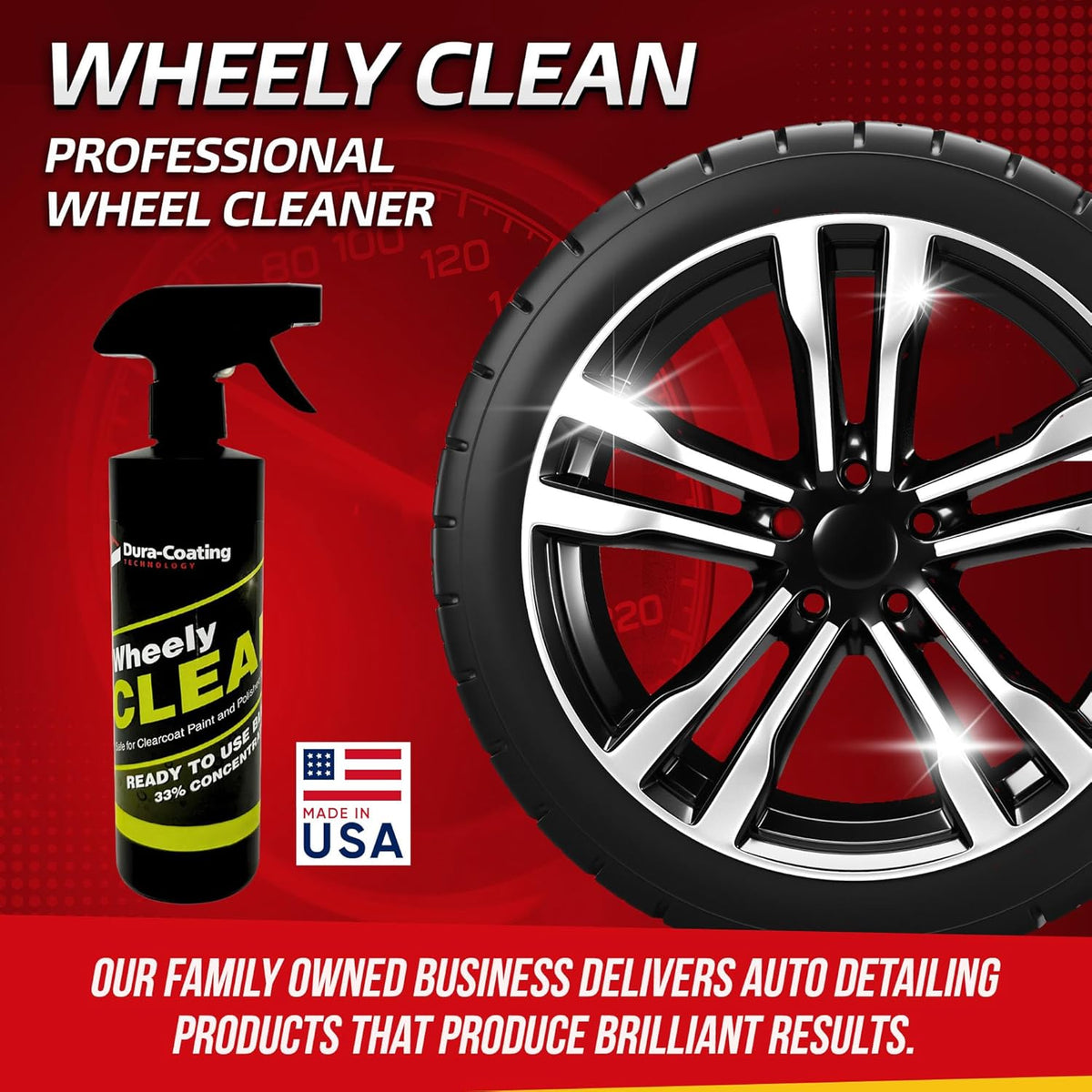 Professional Wheel Cleaner Spray - Ready-to-Use Tire and Rim Cleaner, 16 oz - photo 2