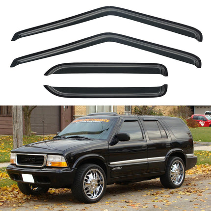 Window Visors Rain Guards for 2017-2026 Ford F250-F550 Super Duty Crew Cab