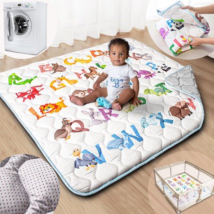 Tapete de juego para bebé, 50x50, tapete para corralito lavable a máquina