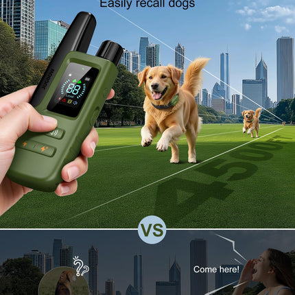 Collar de adiestramiento para perros - Collar con control remoto de 4500FT para perros de 10-120lbs