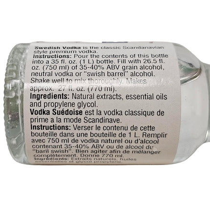 Liquor Quik Natural Vodka Essence, 20 mL (Swedish Vodka)